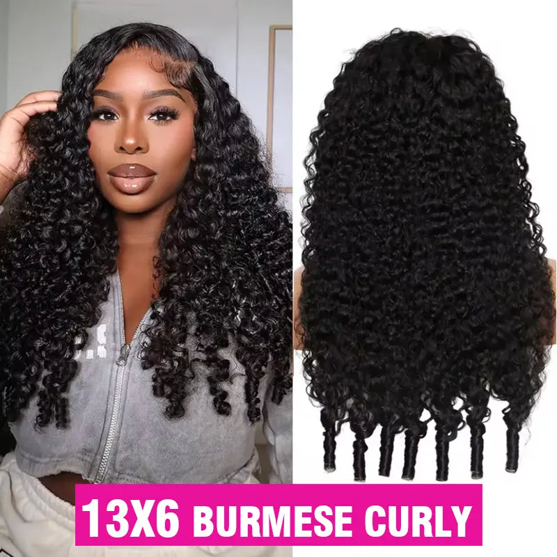 Bling Hair 36Inch 38Inch Deep Wave 13X6 Lace Frontal Wig Deep Curly Human Hair Wigs for Women Brazilian 13X4 Water Wave Lace Front Wig Pre Plucked Brazilian 13X6 Deep Wave Lace Front Wig Pre Plucked Lace Frontal Wig Backtoschool