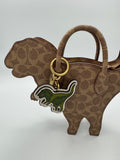 Coach Rexy Bag In Signature Canvas Imported With Keychain