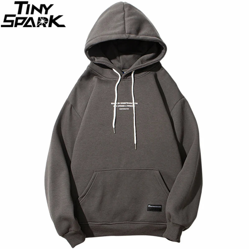 Mens 2025 Hip Hop Streetwear Harajuku Pullover Angel God Printed Hoodie Pocket Cotton Fleece Pullover Grey Hooded Sweatshirt