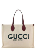 Gucci Women Sand Canvas Shopping Bag