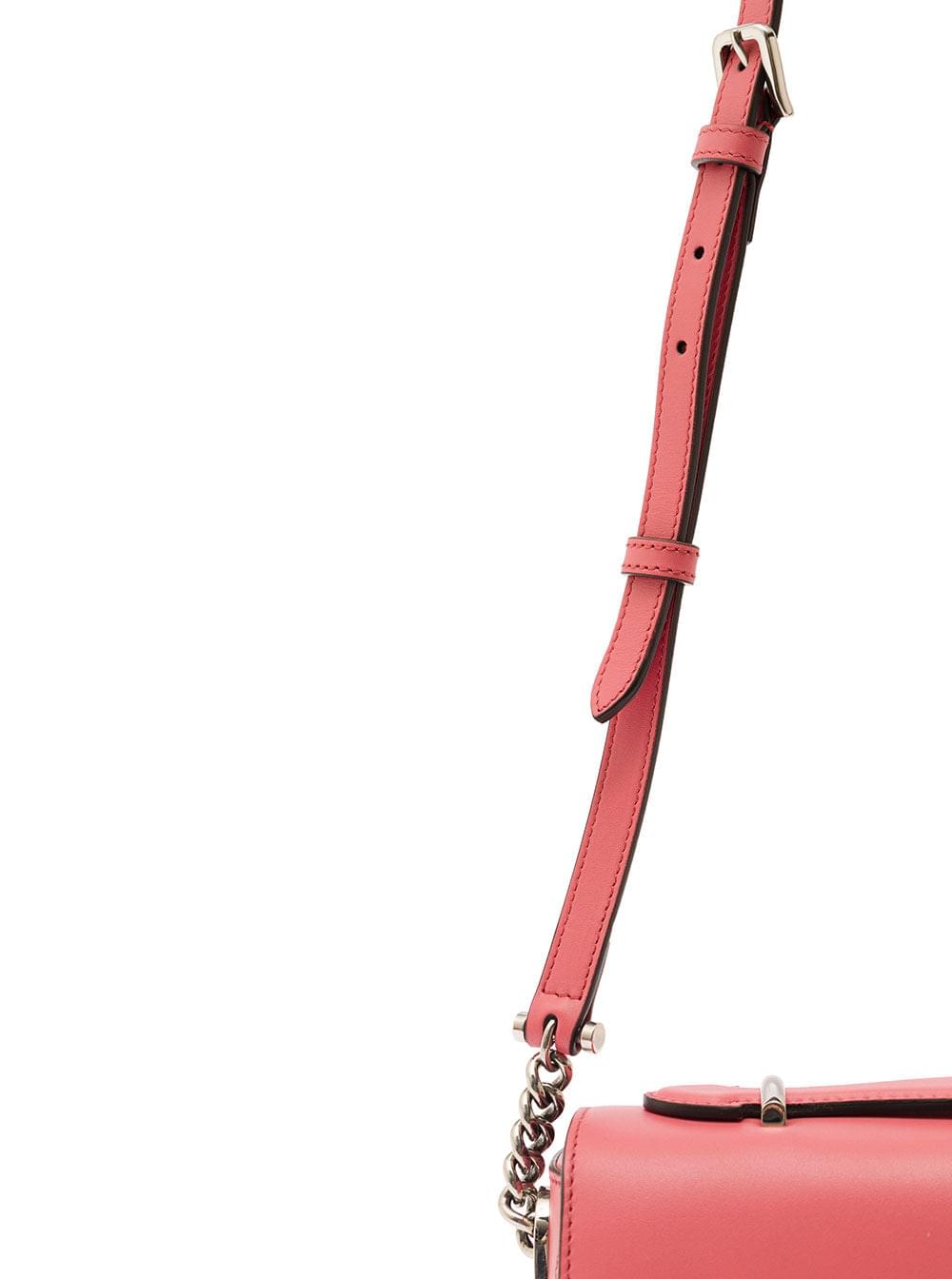 Gucci Women 'Petite Gg' Mini Pink Shoulder Bag With Double G Detail In Leather Woman