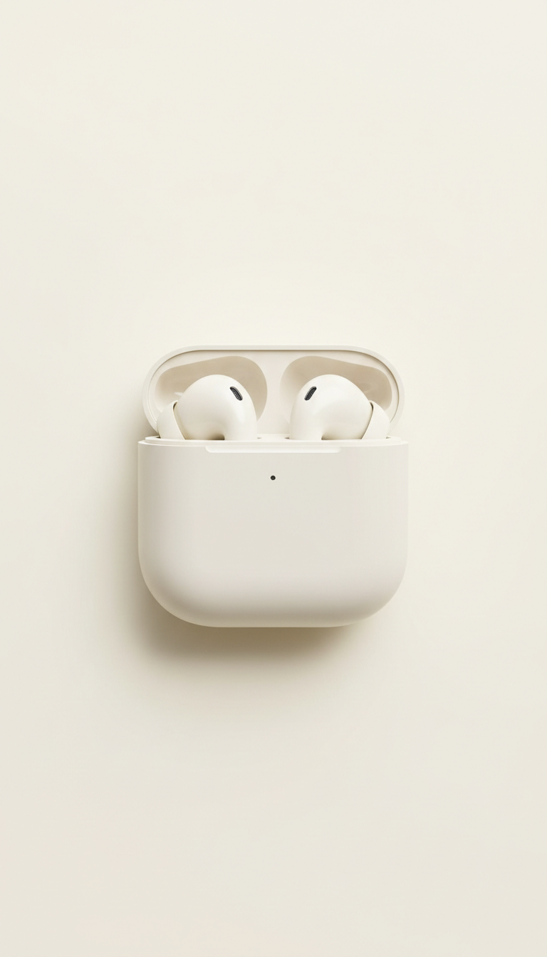 Wireless Earbuds in Cream Enamel