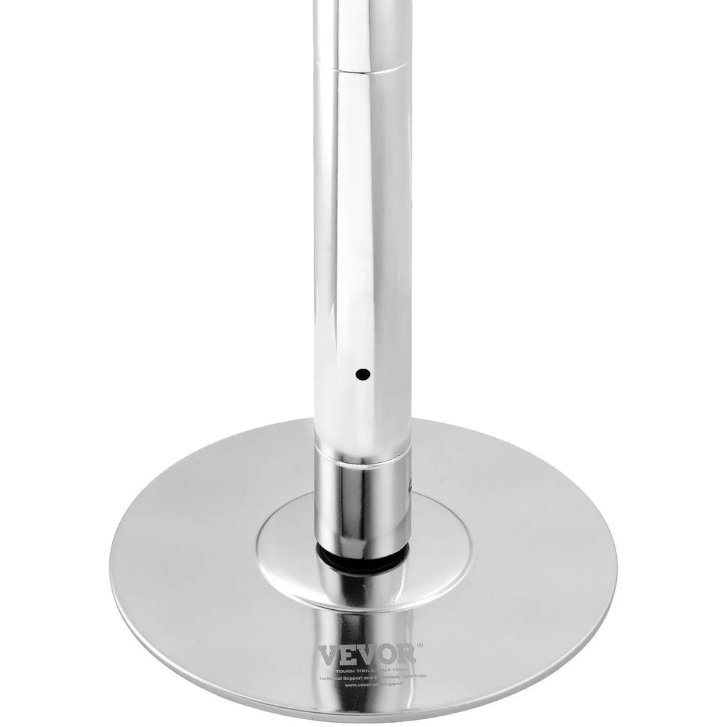 【Summerfinds】Vevor Professional Dancing Pole, , Spinning Static Dancing Pole Kit, Portable Removable Pole, 45Mm Heavy-Duty Stainless Steel Pole, Height Adjustable Fitness Pole, for Exercise Home Club Gym, Silver,Camping Essentials