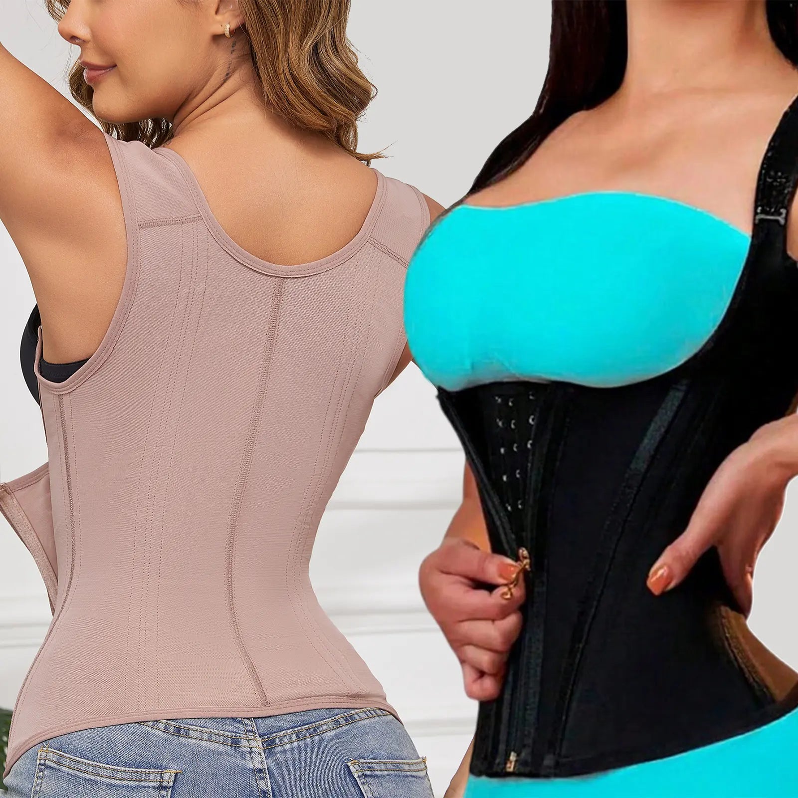 CZXMY Waist Trainer for Women, Tummy Control Sports Girdle, Workout Body Shaper with Adjustable Shoulder Strap Clothing Abdominal Binder