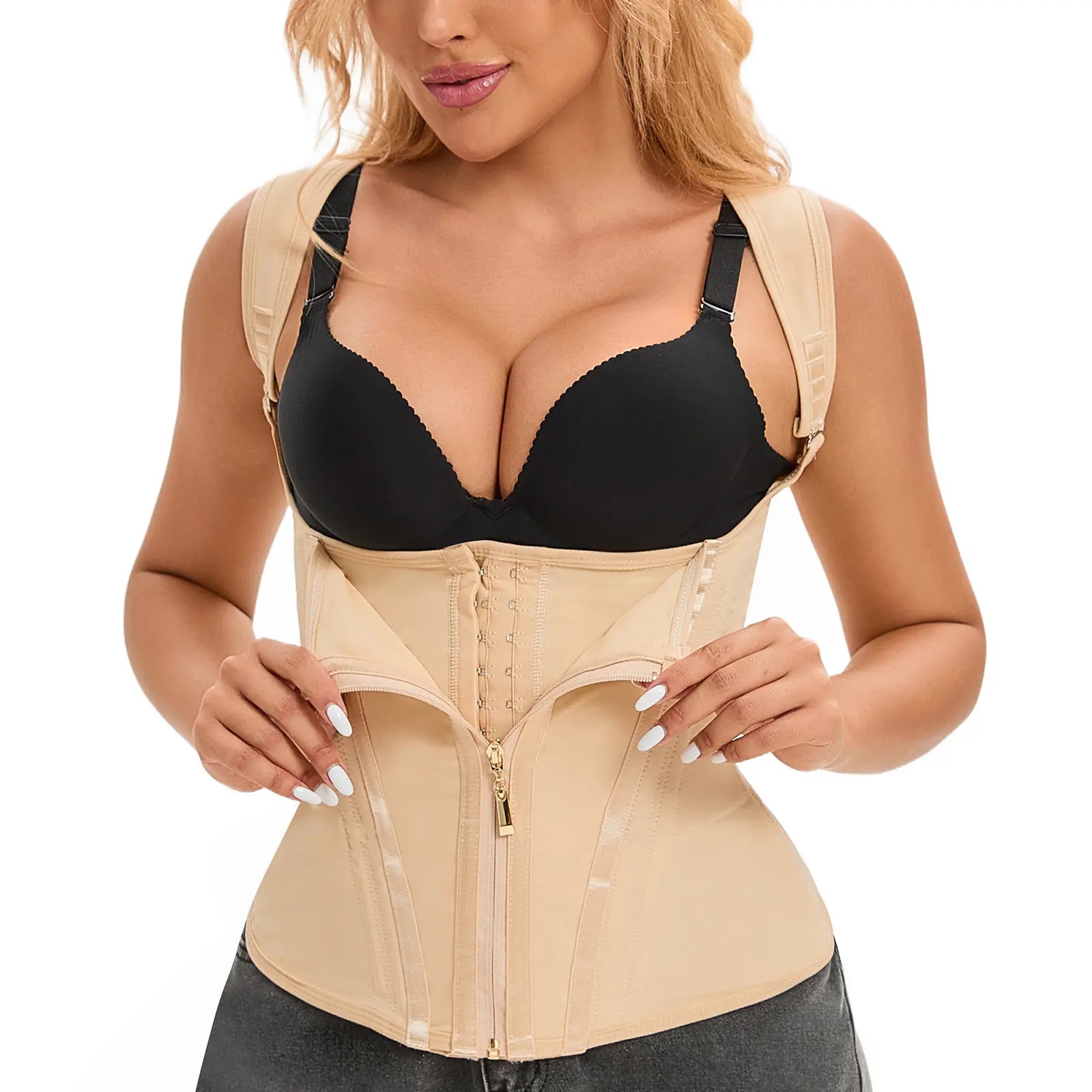 CZXMY Waist Trainer for Women, Tummy Control Sports Girdle, Workout Body Shaper with Adjustable Shoulder Strap Clothing Abdominal Binder