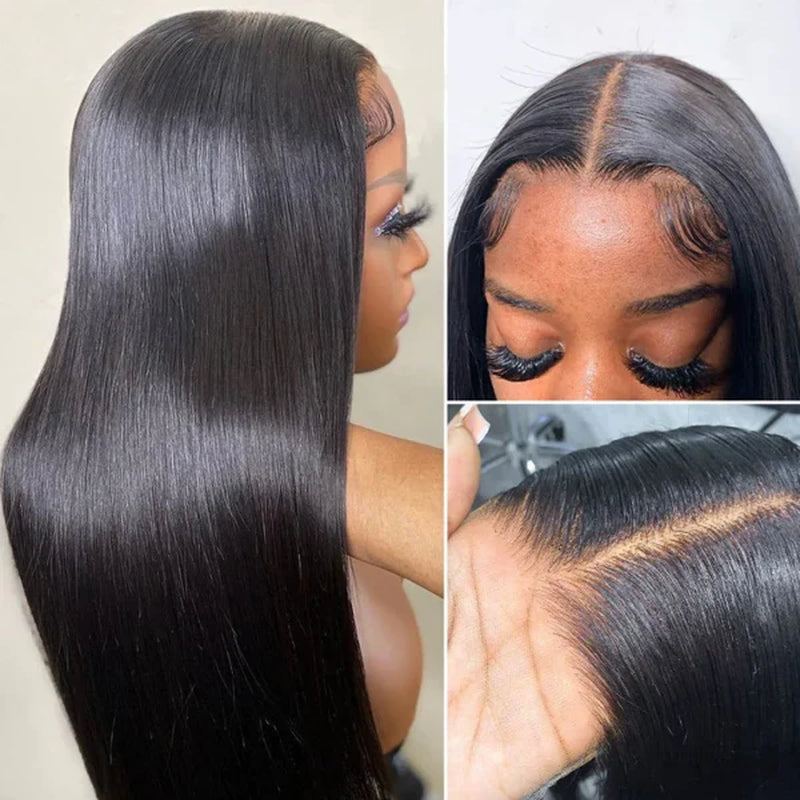 Ishow Glueless Lace Front Wigs Straight Human Hair Wigs 13X4 HD Lace Wigs Pre-Plucked