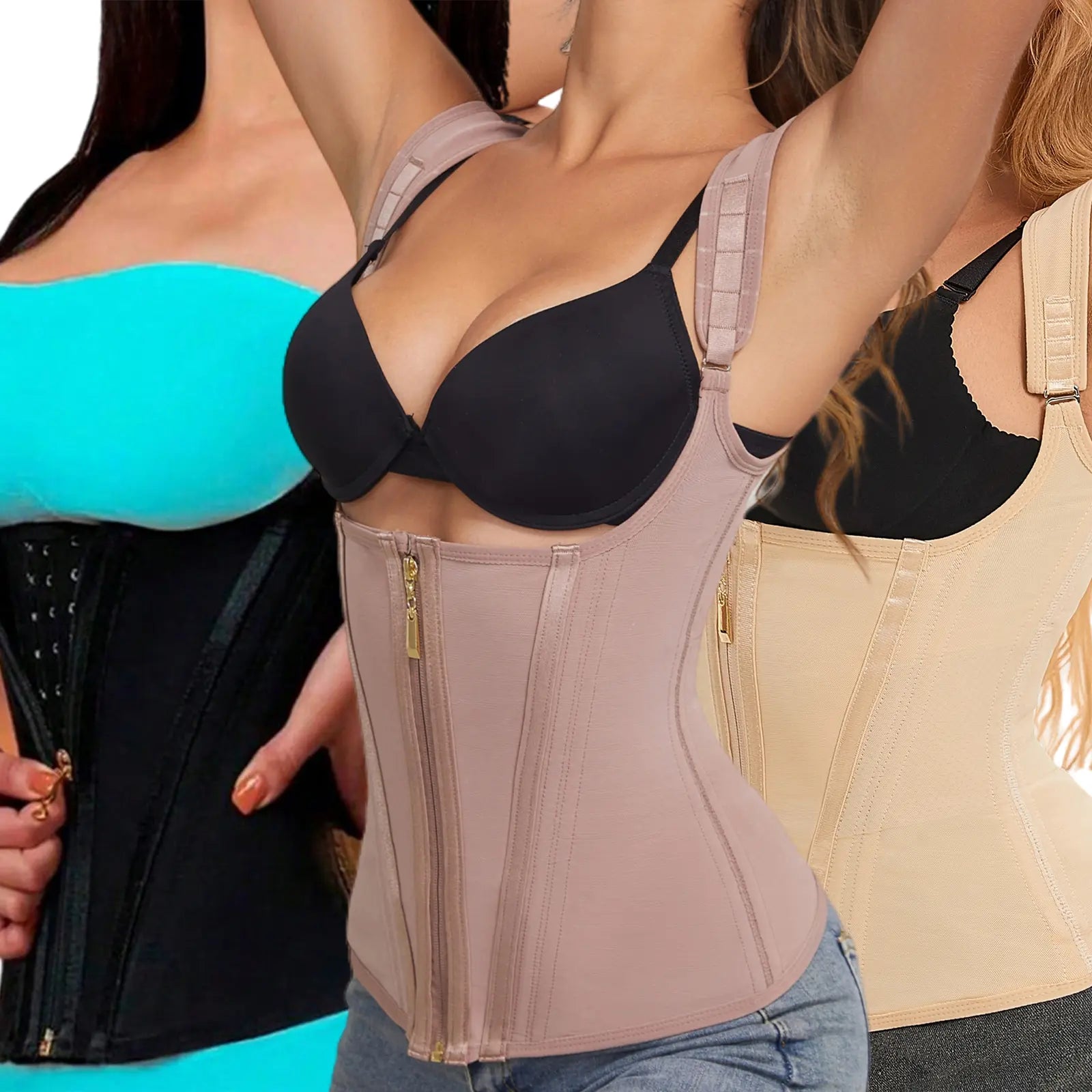 CZXMY Waist Trainer for Women, Tummy Control Sports Girdle, Workout Body Shaper with Adjustable Shoulder Strap Clothing Abdominal Binder