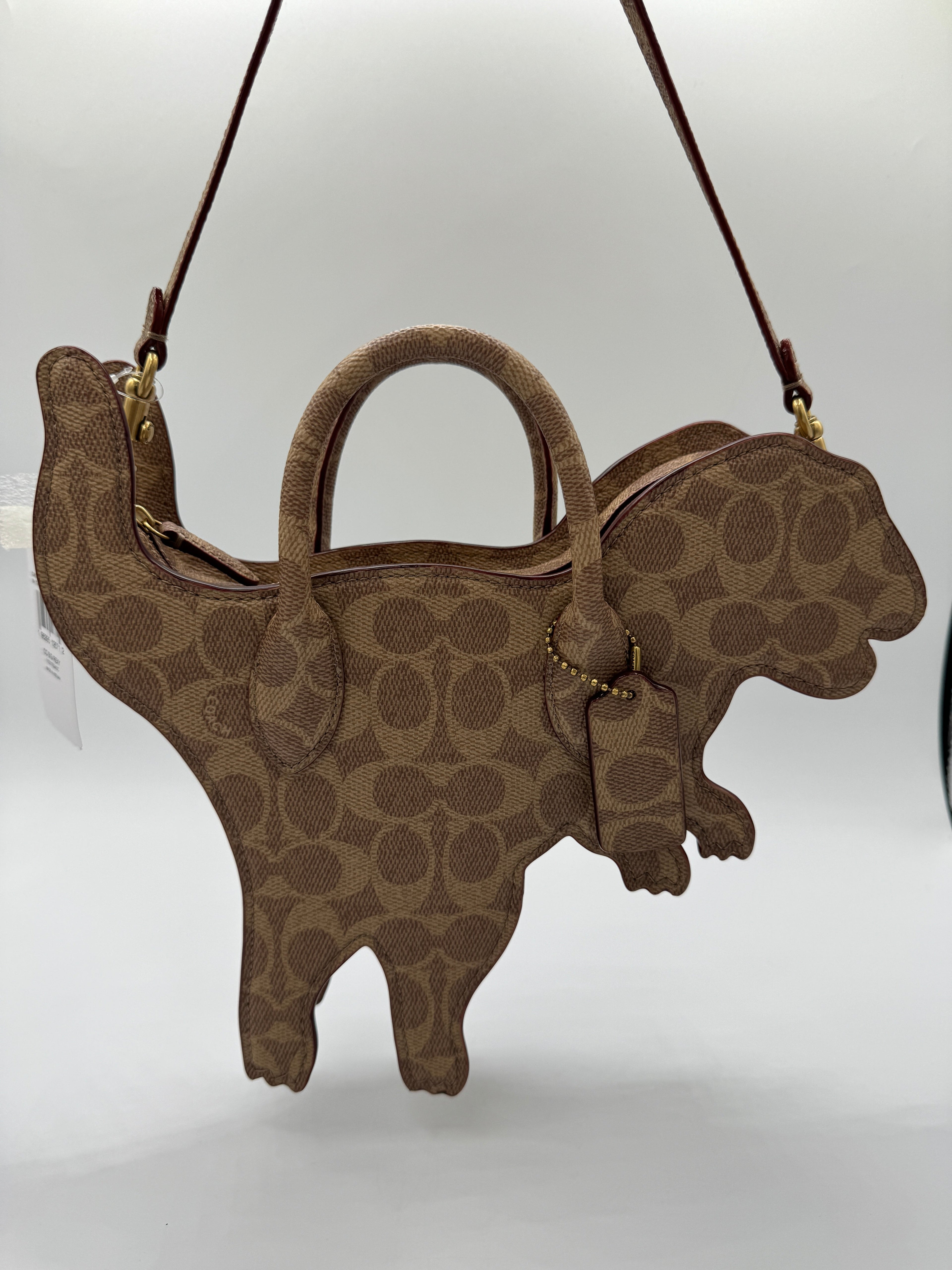 Coach Rexy Bag In Signature Canvas Imported With Keychain