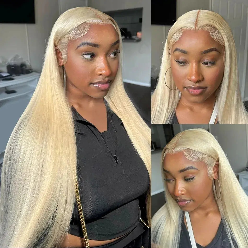 Dachic Hair 180% Density 13X6 HD Transparent 613 Blonde Straight Wigs 40 Inch Lace Frontal Hot Red Colored Human Hair Wigs 99J Burgundy Wig Brazilian Blonde Body Wave Wig 13X4 Lace Front Ginger Blonde Hair Wigs