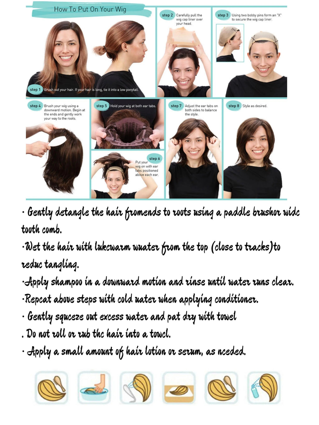 Long Straight Wigs for Women, Gorgeous Fluffy Wigs without Bangs, Synthetic Lace Front Wigs for Party & Daily Use