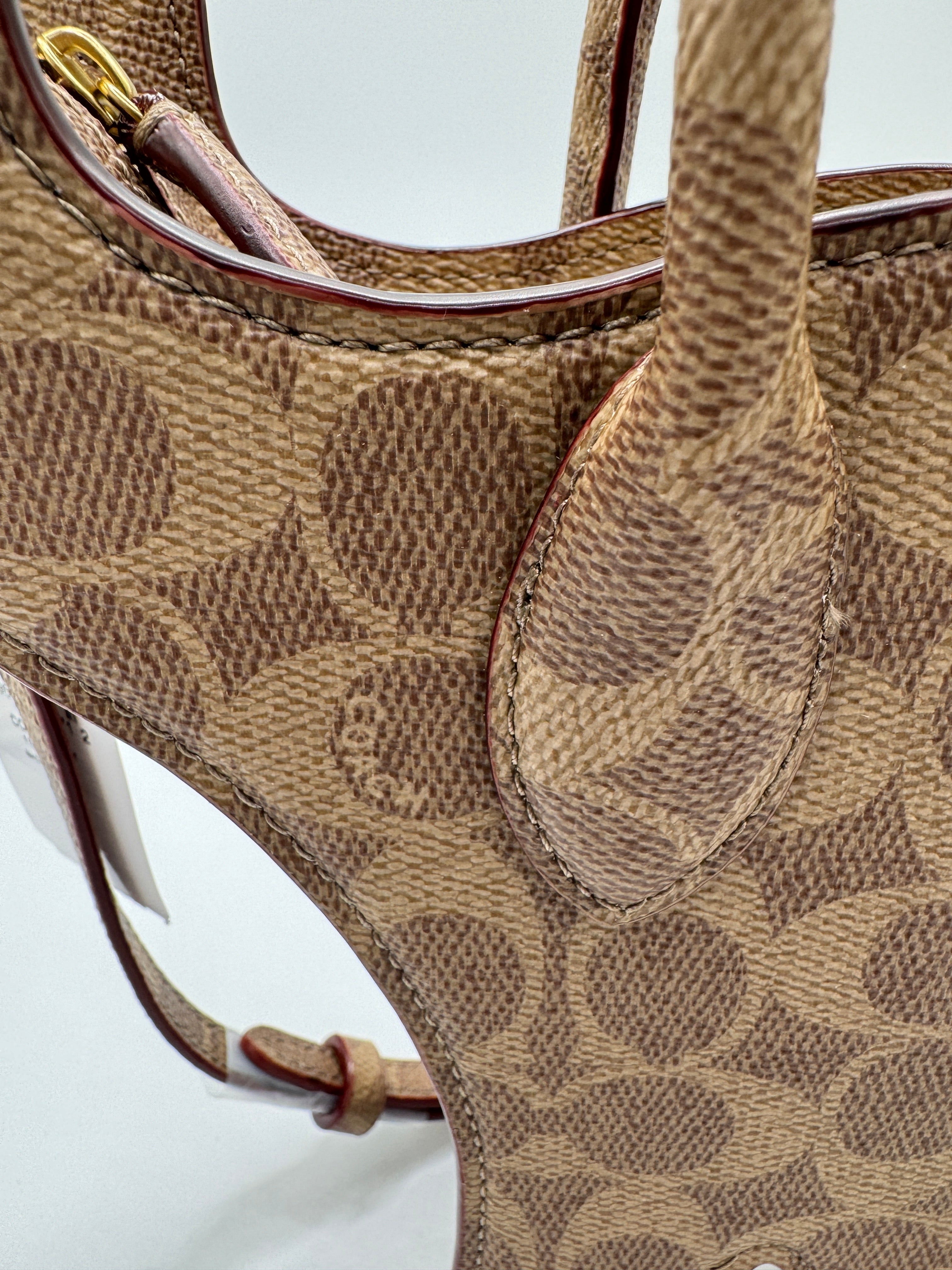 Coach Rexy Bag In Signature Canvas Imported With Keychain
