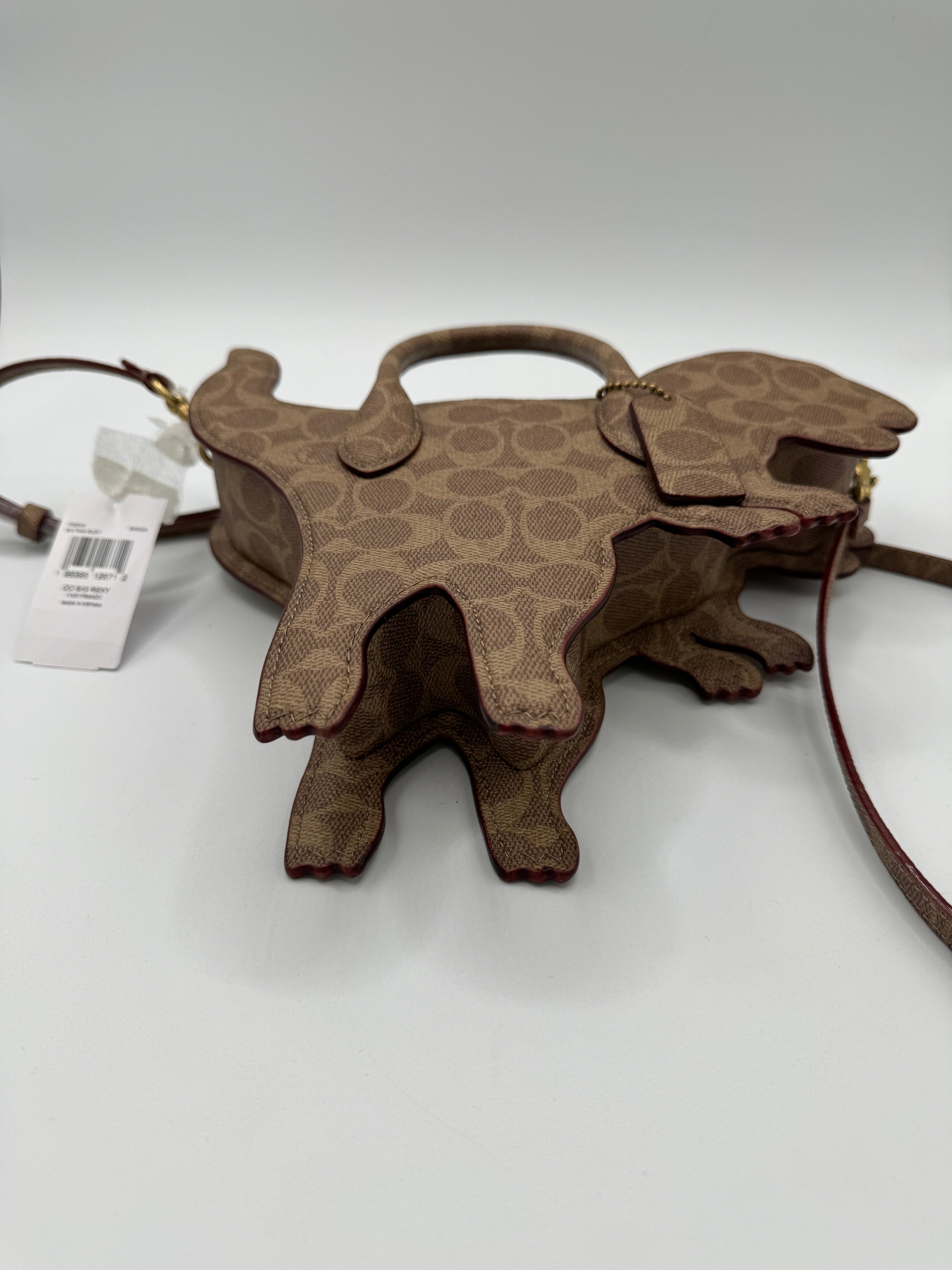 Coach Rexy Bag In Signature Canvas Imported With Keychain
