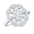 Certified Lab Grown Diamond Statement Engagement Ring