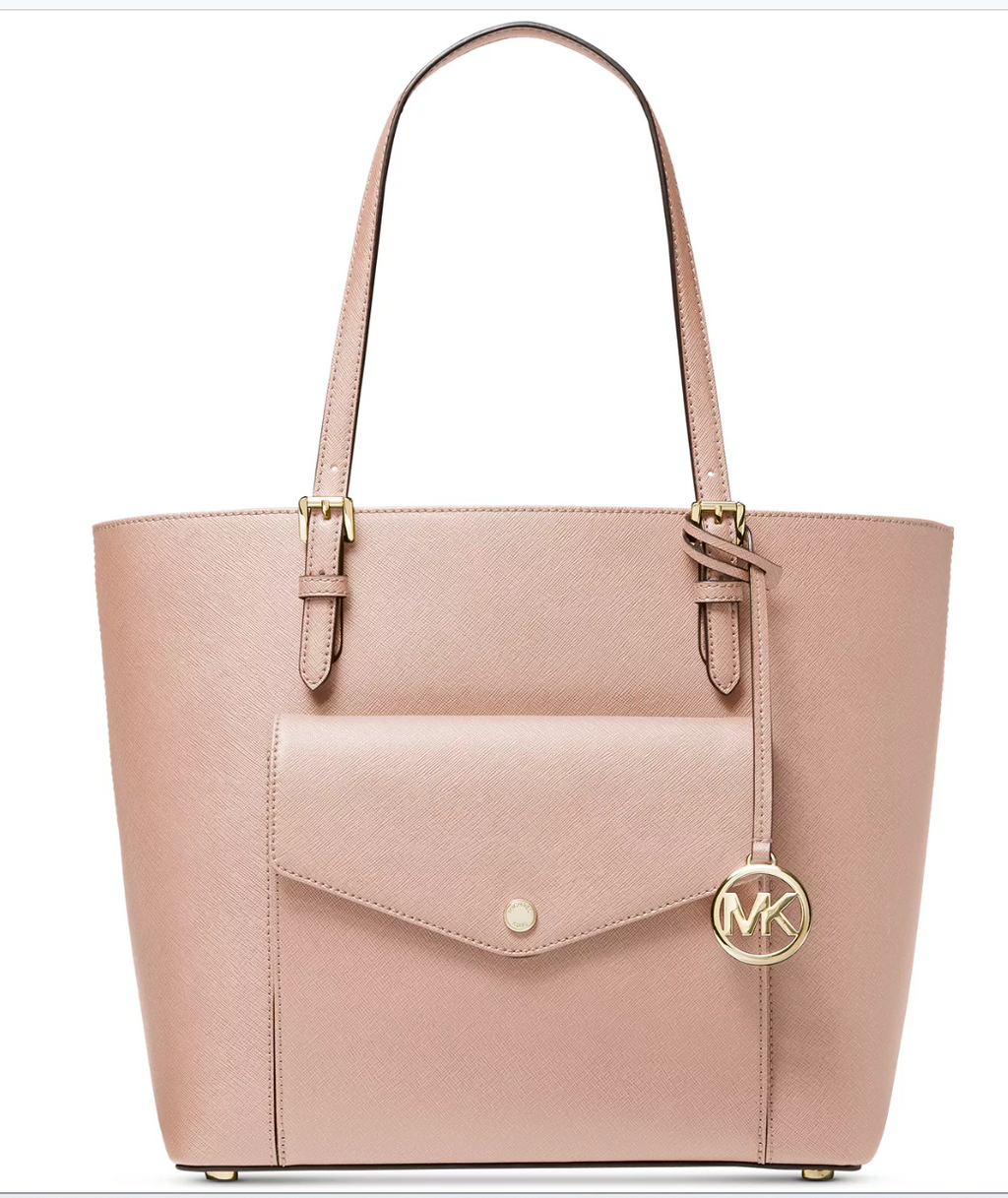 Michael Kors Jet Set Snap Pocket Leather Tote
