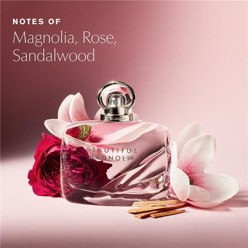 Estée Lauder Beautiful Magnolia Eau De Parfum Spray with Notes of Lush Magnolia, Solar Gardenia, Warm Woods & Luminous Musk | Floral Perfume for Women | Perfumes for Women