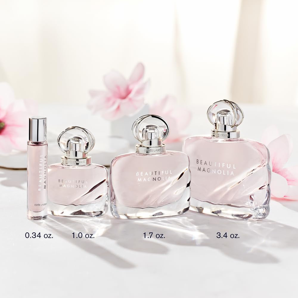Estée Lauder Beautiful Magnolia Eau De Parfum Spray with Notes of Lush Magnolia, Solar Gardenia, Warm Woods & Luminous Musk | Floral Perfume for Women | Perfumes for Women