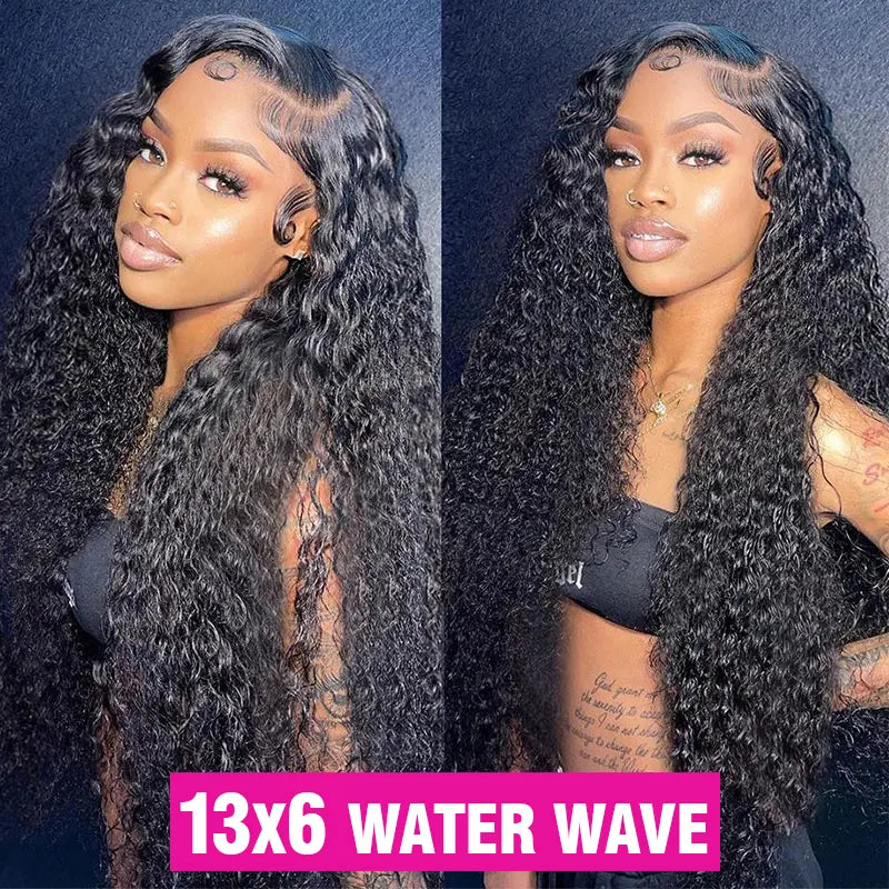 Bling Hair 36Inch 38Inch Deep Wave 13X6 Lace Frontal Wig Deep Curly Human Hair Wigs for Women Brazilian 13X4 Water Wave Lace Front Wig Pre Plucked Brazilian 13X6 Deep Wave Lace Front Wig Pre Plucked Lace Frontal Wig Backtoschool