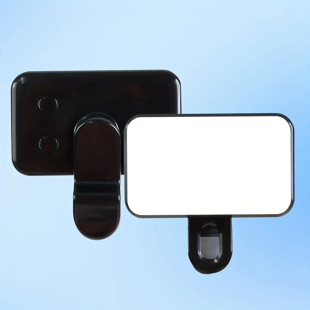 Selfie Fill Light – Mini Clip-On LED, Rechargeable, 3 Color Modes & Adjustable Brightness for Phones & Computers