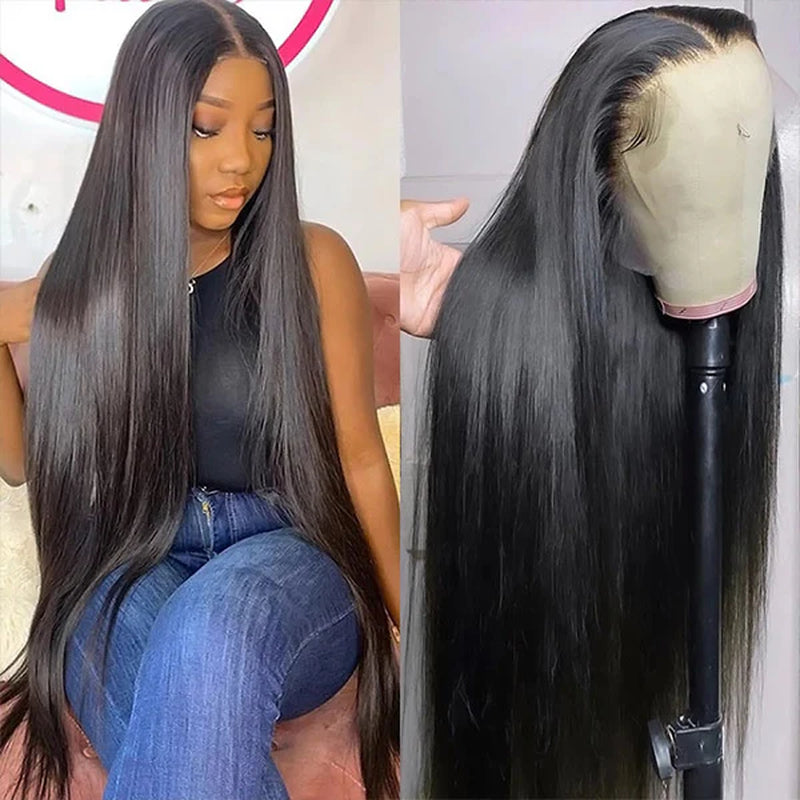 Ishow Glueless Lace Front Wigs Straight Human Hair Wigs 13X4 HD Lace Wigs Pre-Plucked