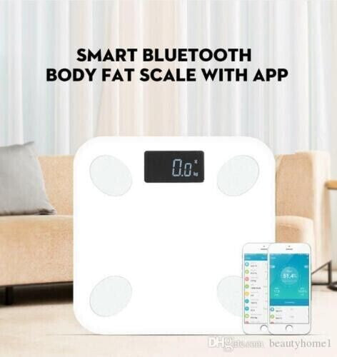 Bilancia in VETRO Pesapersone Digitale Bluetooth Elettronica Portata 180 Kg B24